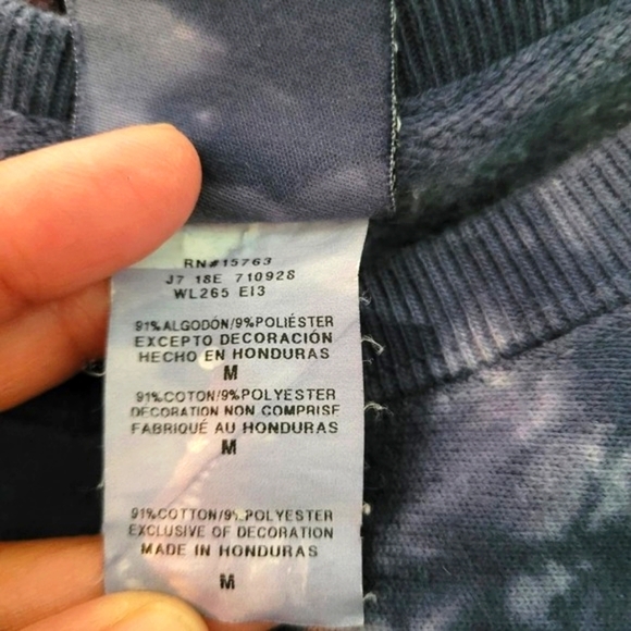 Champion Reverse Wave Gray Bleached Crewneck Drop Shoulder Sweatshirt Size M - Picture 10 of 11